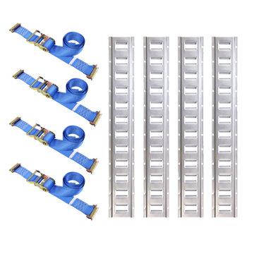 2 Inch Heavy Duty E-Track Tie Down Straps Kit with E-Track Rail