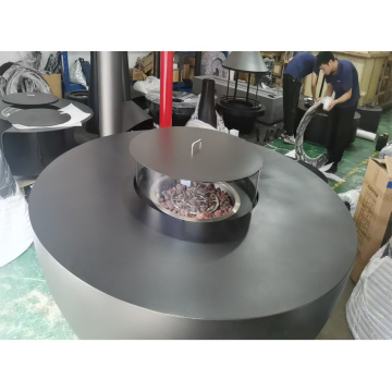 Corten Steel Round Fire Pit Table