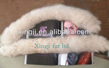 dyed color top quality Australian sheep fur collar any size