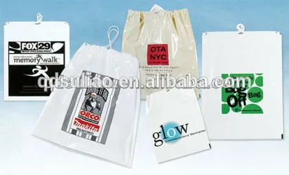 plastic drawstring bag