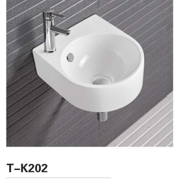 Small Ceramic Wall Hung Hand Wash Basin T-K202