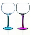 verres de verre à vin de couleur personnalisés