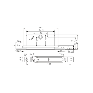 Double lock box for door