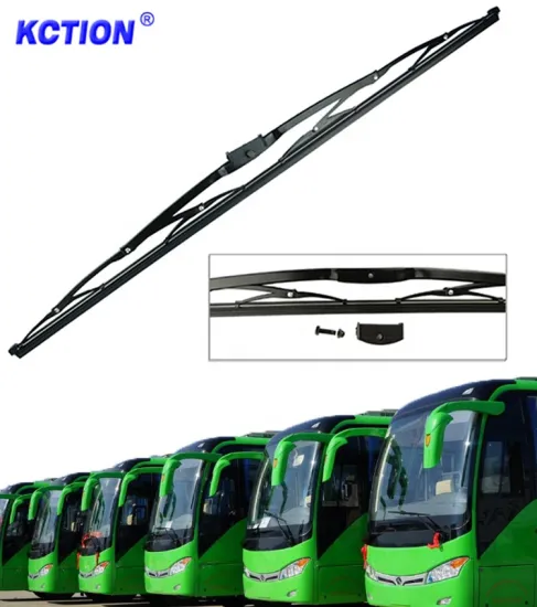 Wholesale 28-inch HD 12x4 Hook Arms Framed Wiper Blades for Bus, Coach, and Commercial Trucks