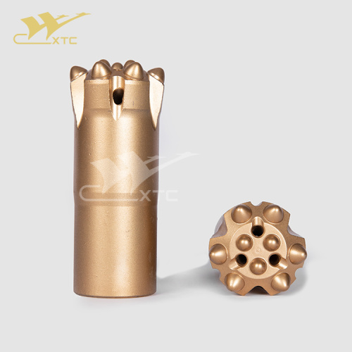 地下硬岩钻孔 45 毫米球齿钻头 R32