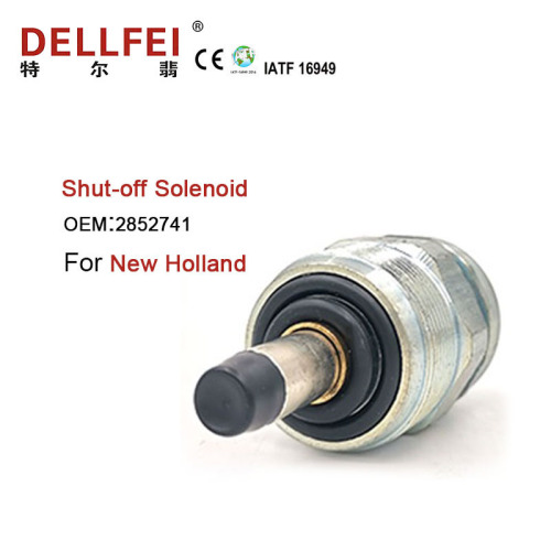 Solenoide de parada de motor de 12V 2852741 para New Holanda