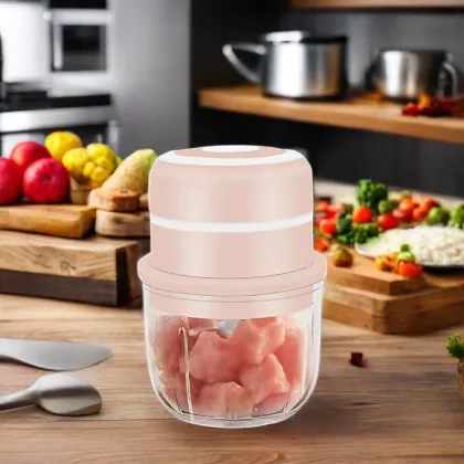 Gloway Mini USB Electric Kitchen Gadget - Onion Crusher, Garlic Mincer, Meat Cutter, Food Chopper for Fruits and Vegetables (100ml/250ml)