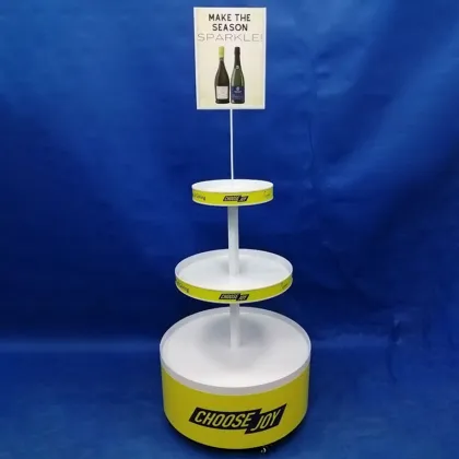 3-Tier Metal Wine Display Stand / Wine Display