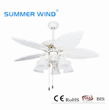 Classic Traditional leaf blade Indoor Outdoor Ceiling Fans