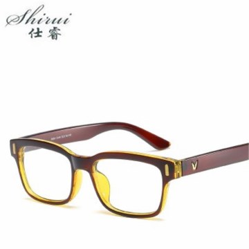 shirui Fashion Women V Square Eyeglasses Frame Men Optical Glasse Frame Retro Eyeglasses Computer Glasses Transparent glasses