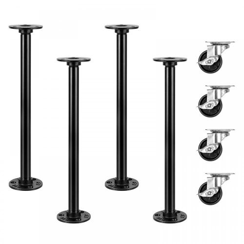 12" Metal Desk Legs Heavy Duty Furniture Legs