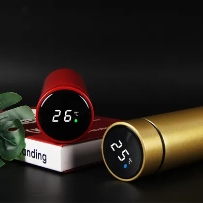 2023 Smart Stainless Steel Vacuum Flask with LED Temperature Display - The Ultimate Drinkware Experience