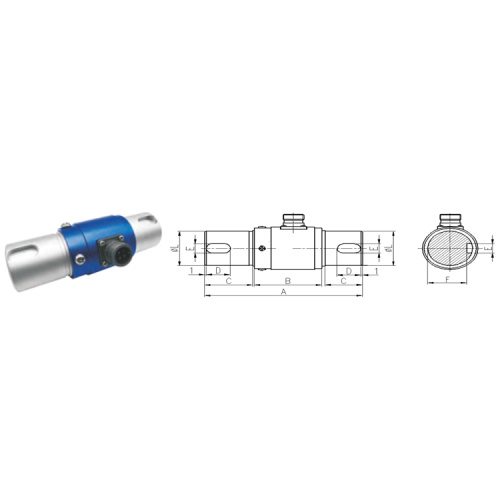 Sensor de par estático de prueba de motor de salida analógica 2000Nm