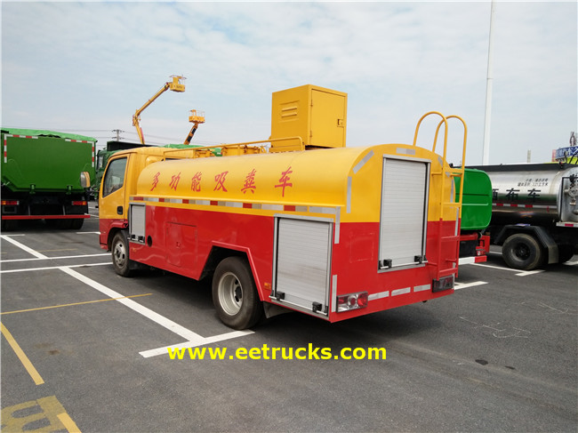 4X2 5000L Sewage Suction Tanker Trucks