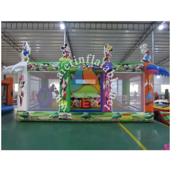 Full artwork Inflatable Mickey Funland for indoor or outdoor jumping