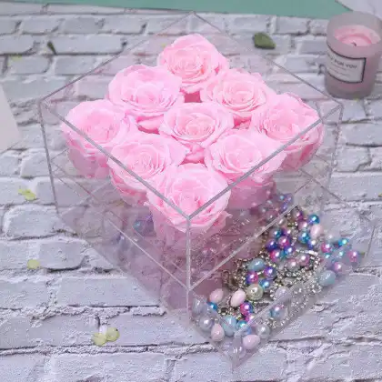 Forever High Class Mothers Day Gifts: Custom Stabilized Preserved Roses Box