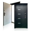 Heavy Duty Black Metal Steel Security Door Exterior