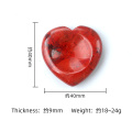 Howlite Handmade Craved 40MM Love Heart Thumb Worry Stone for Anxiety Stress Relief Meditation