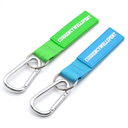 PVC Patch Custom Short Lanyard Wrist Strap Keychain