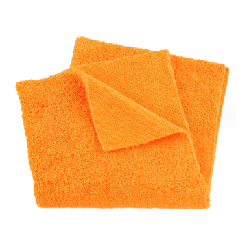 80/20 Blend Orange Blue Edgeless Microfiber High Low Pile Car Polishing Towel