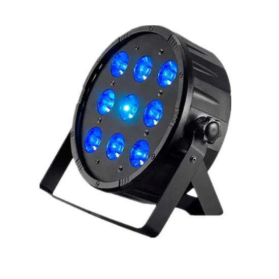 High Quality RGBW Flat PAR Plastic LED DJ Stage Lighting for Disco
