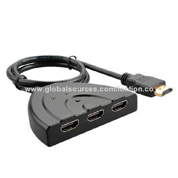 HDMI Bi-directional Switch, 3x1, Supports Highest Video Resolution 1,080P