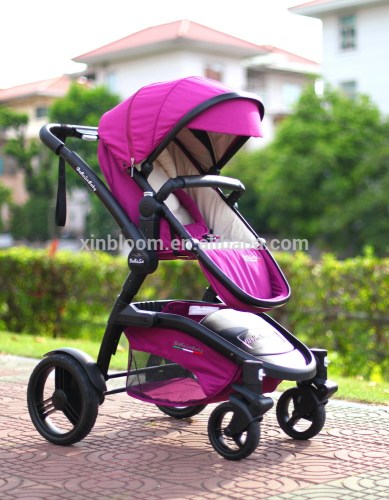2016 aluminum stroller with one tray for carrying another baby wtih 5 point safety belt,3 position seat.