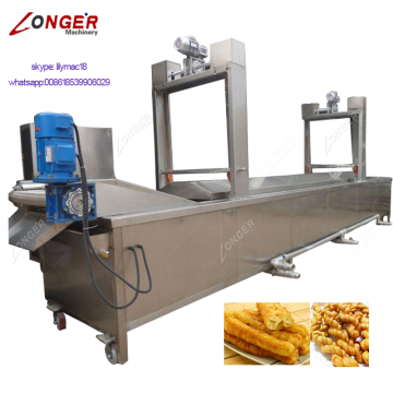 Commercial Automatic Continuous Fish Peanut Frying Equipment Potato Chips Fryer Machine