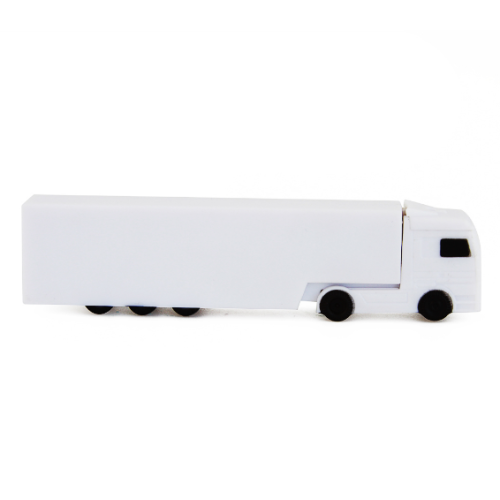 White Truck Usb Flash Drive with Customized Logo