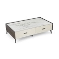 Rectangular luxury marble coffee table