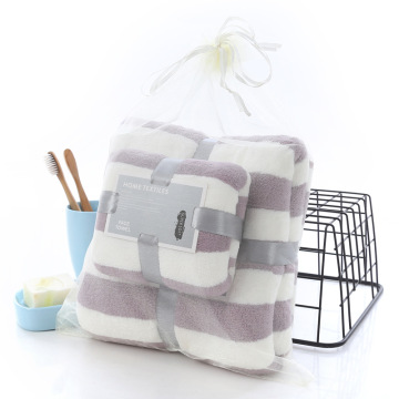 Coral Velvet Fleece Bath Towel Set - Wholesale Bath Towel Factory and Manufacturer