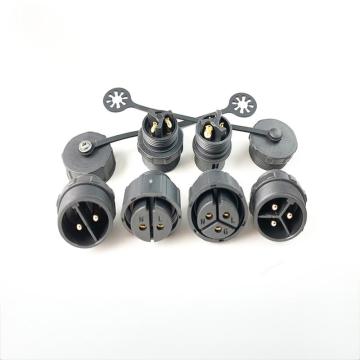 M20 Waterproof Plug 3pin Wire End Socket
