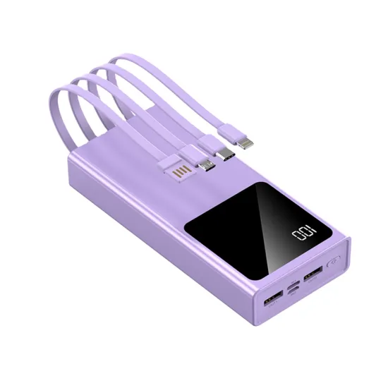Wholesale 4-in-1 Built-in Cables Super Portable 20000mAh Power Bank
