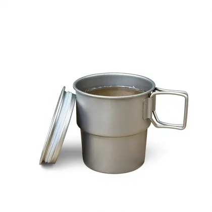 Premium Lightweight & Durable Titanium Camping Coffee Cup