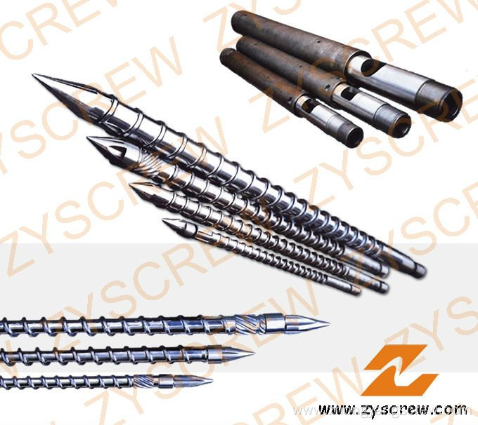 Single Screw and Barrel for Injection Plastic Products