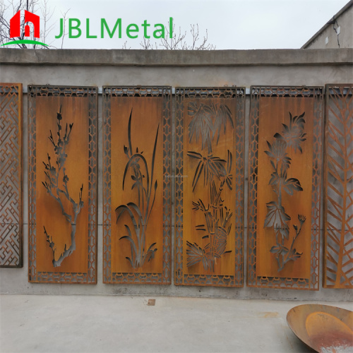 Laser Cut Corten Steel Garden Screens