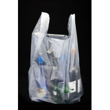 Large Size Transparent Plastic Shopping T Shirt Bag