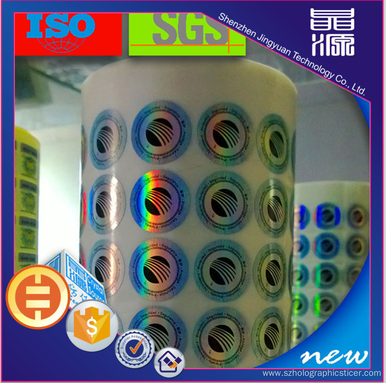 Anti-counterfeit PET 3D Hologram Sticker Label