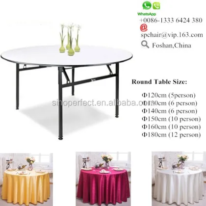 Sino Perfect Banquet Wedding Restaurant Furniture - Foldable Modern Dining Wedding Table