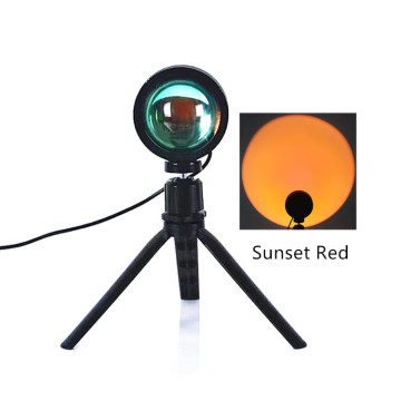 Kolorowa nordycka lampa projekcyjna Sunset - USB Mini Rainbow Atmosfhere Light do domu