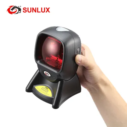 Flexible Desktop Crossed Laser SUNLUX Barcode Scanner
