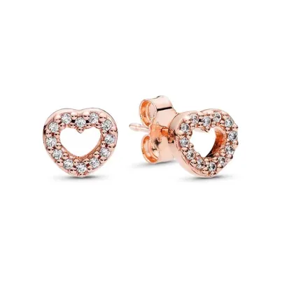 ear stud Round Sparkle Halo Stud Earrings