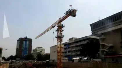 The tower crane exquisite workmanship