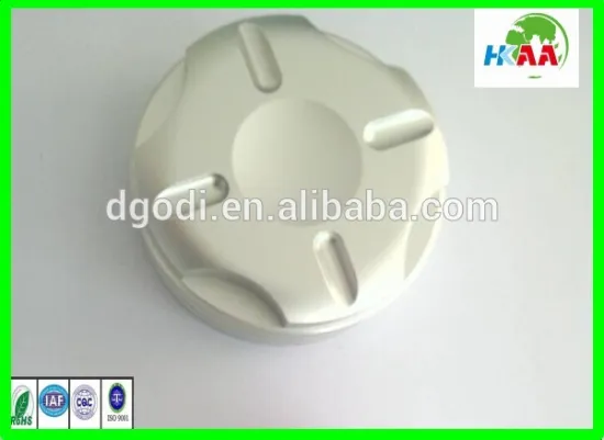 Custom made aluminum threaded vial caps