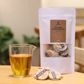 Portable Yunnan Large-Leaf Ancient Tree Pu'Er Raw Tea Bags with Rich Flavor and Durable Brewing