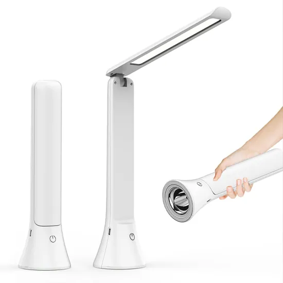 Foldable Rechargeable LED Desk Lamp with Built-in Flashlight: Your Versatile Lighting Solution