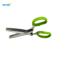 With 5 Stainless Steel Blades Herb Scissors