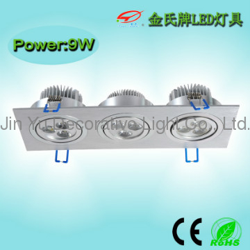 3w/5w/7w/9w energy saving led 3 Light Ceiling Light made in China