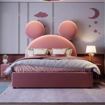 Lit de princesse rose moderne de haute qualité pour les enfants - Internet Taille des meubles de chambre à coucher