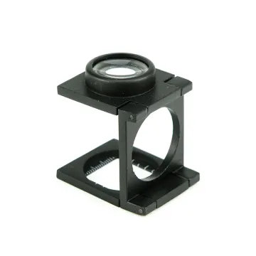 Folding Metal Loupe Fiber Optic Magnifier for Printers